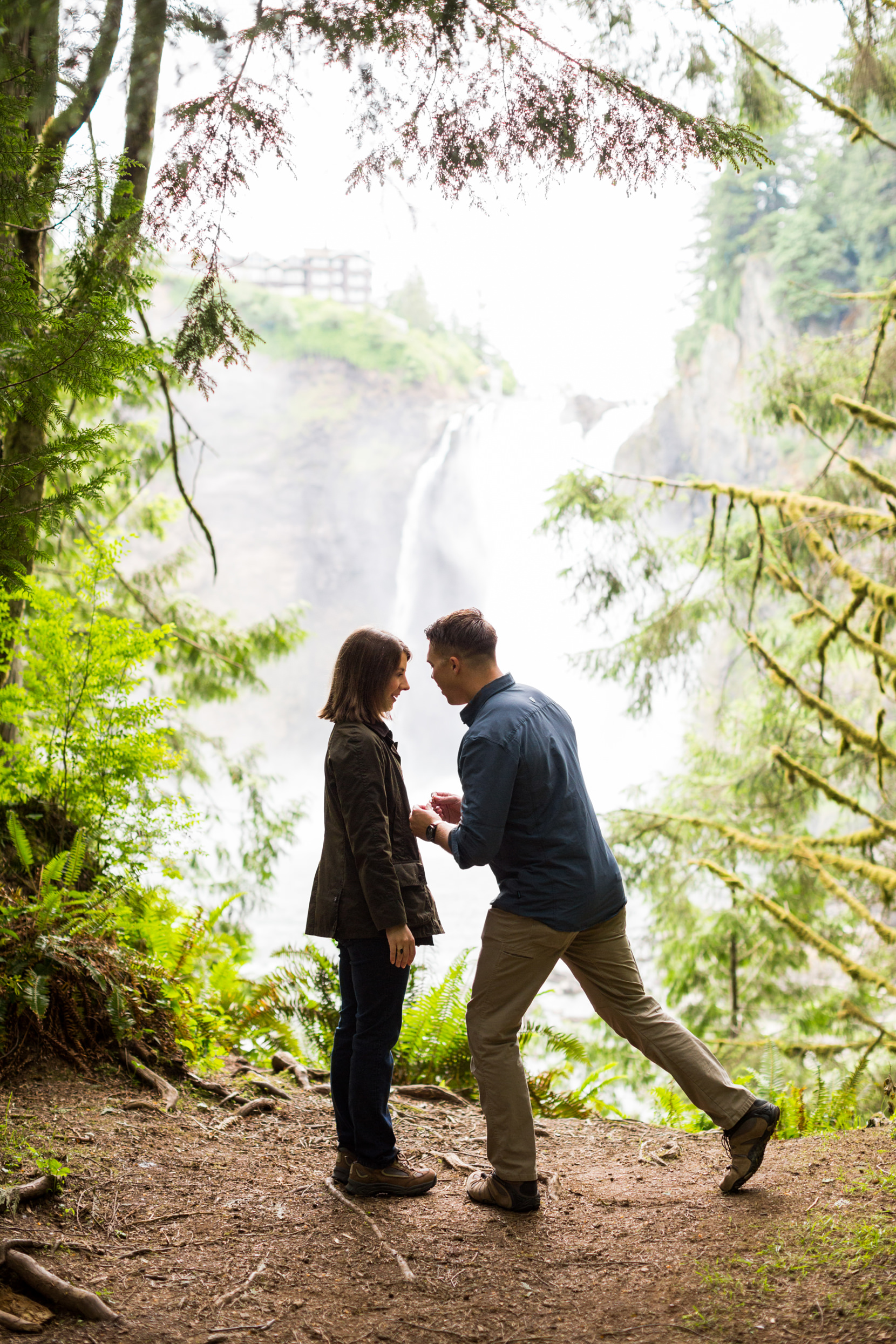 Snoqualmie Falls Proposal Photos
